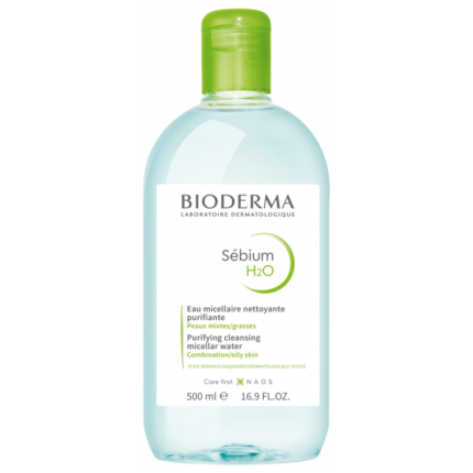 BIODERMA-SÉBIUM-H2O-EAU-MICELLAIRE-NETTOYANTE-PURIFIANTE-500ML-PARA-DU-BONHEUR-TUNISIE