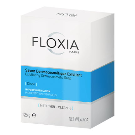 FLOXIA-SAVON-DERMOCOSMÉTIQUE-EXFOLIANT-HYPERPIGMENTATION-125G-PARA-DU-BONHEUR-TUNISIE