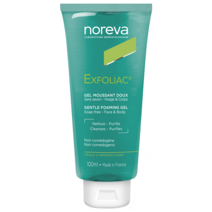 NOREVA-EXFOLIAC-GEL-MOUSSANT-DOUX-100-ML-PARA-DU-BONHEUR-TUNISIE