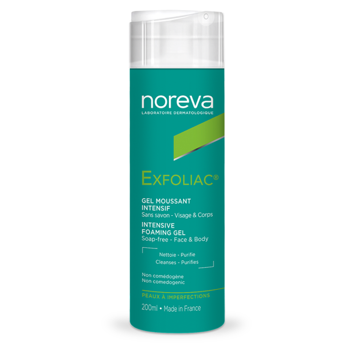 NOREVA-EXFOLIAC-GEL-MOUSSANT-INTENSIF-200-ML-PARA-DU-BONHEUR-TUNISIE