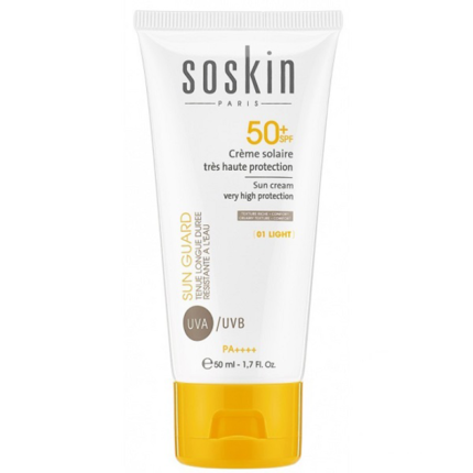 SOSKIN-CREME-SOLAIRE-TEINTEE-LIGHT-01-SPF50+-50-ML-PARA-DU-BONHEUR-TUNISIE