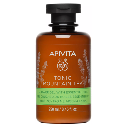 APIVITA-TONIC-MOUNTAIN-TEA-GEL-DOUCHE-AUX-HUILES-ESSENTIELLES-250ML-PARA-DU-BONHEUR-TUNISIE