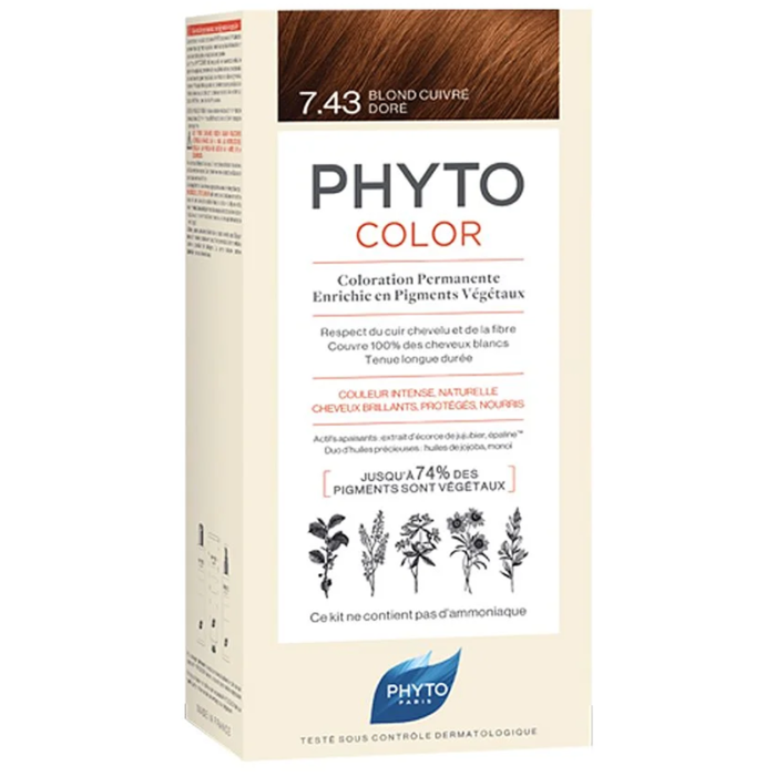 PHYTOCOLOR-COLORATION-PERMANENTE-BLOND-CUIVRÉ-DORÉ-7.43---PARA-DU-BONHEUR-TUNISIE