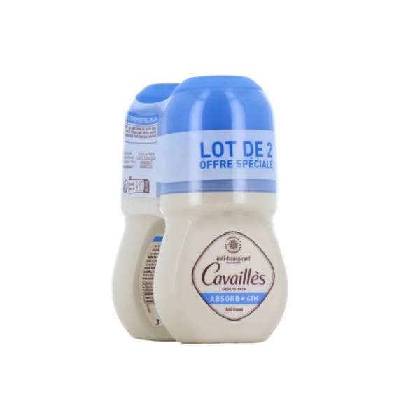 1763571300376-220570719 ROGÉ CAVAILLÈS ABSORB+ DÉODORANT EFFICACITÉ 48H LOT DE 2 X 50 ML – Image 1