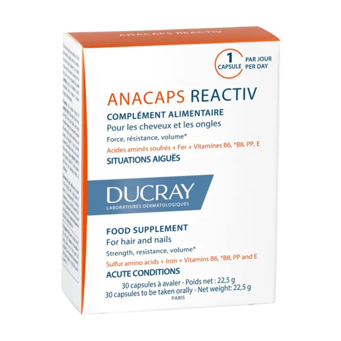 DUCRAY-ANACAPS-RÉACTIV-COMPLÉMENT-ALIMENTAIRE-30-CAPSULES-PARA-DU-BONHEUR-TUNISIE