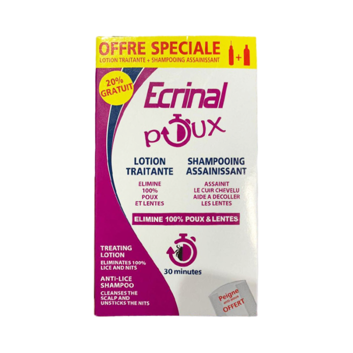 ECRINAL-PACK-ANTI-POUX-LOTION-+-SHAMPOOING-(PEIGNE-OFFERT)-PARA-DU-BONHEUR-TUNISIE