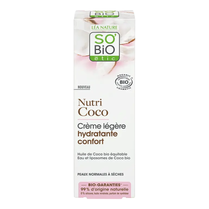 LEA-NATURE-SO'BIO-CRÈME-LÉGÈRE-HYDRATANTE-CONFORT-NUTRI-COCO-50ML-PARA-DU-BONHEUR-TUNISIE