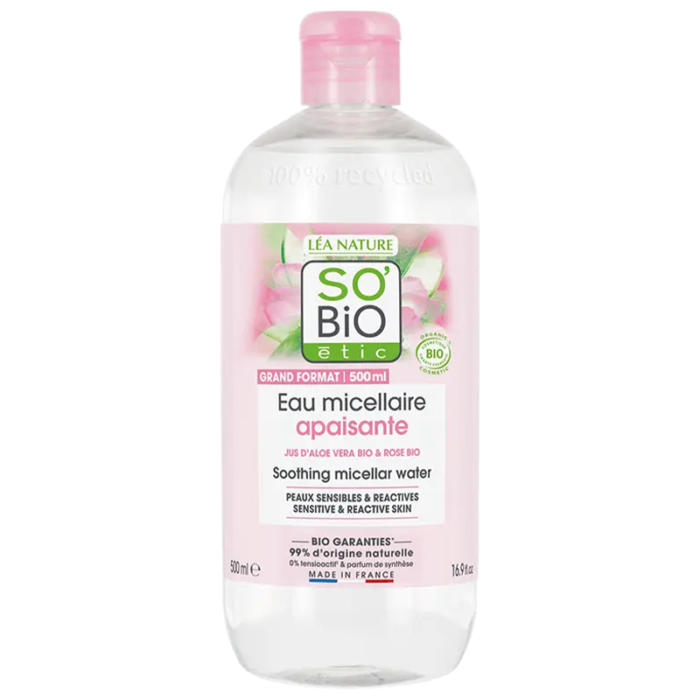 LEA-NATURE-SO'BIO-EAU-MICELLAIRE-APAISANTE-ALOE-VERA-&-ROSE-500ML-PARA-DU-BONHEUR-TUNISIE