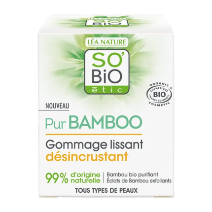 LEA-NATURE-SO'BIO-GOMMAGE-LISSANT-DÉSINCRUSTANT-PUR-BAMBO-50ML-PARA-DU-BONHEUR-TUNISIE