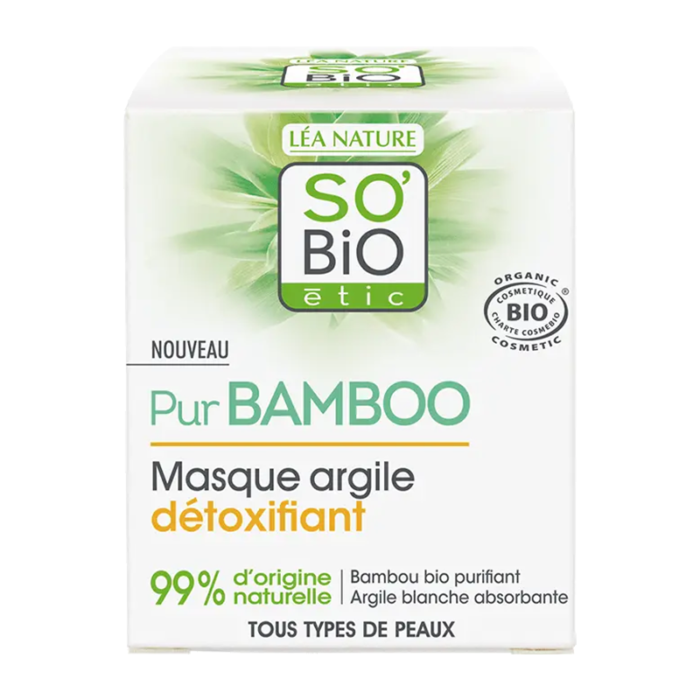 LEA-NATURE-SO'BIO-MASQUE-ARGILE-DÉTOXIFIANT-PUR-BAMBO-50ML-PARA-DU-BONHEUR-TUNISIE