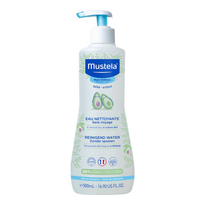 MUSTELA-EAU-NETTOYANTE-BÉBÉ-SANS-RINÇAGE-À-L'AVOCAT-BIO-500ML-PARA-DU-BONHEUR-TUNISIE