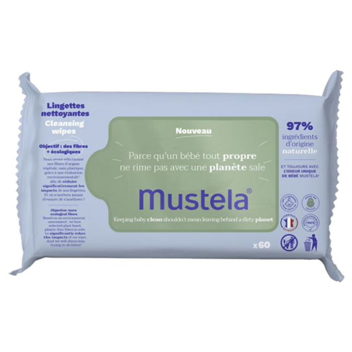 MUSTELA-LINGETTES-NETTOYANTES-À-L'AVOCAT-60-LINGETTES-PARA-DU-BONHEUR-TUNISIE