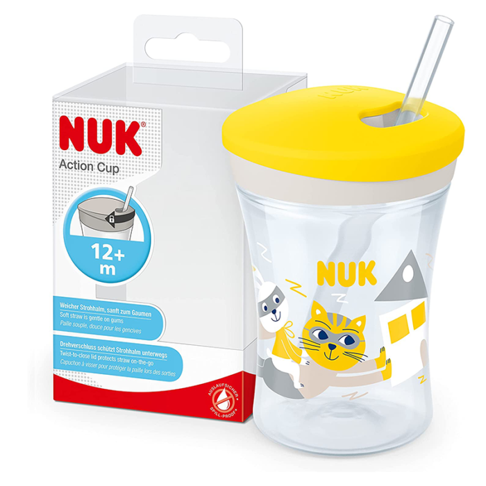 NUK-ACTION-CUP-AVEC-PAILLE-12M+-230ML-JAUNE-PARA-DU-BONHEUR-TUNISIE