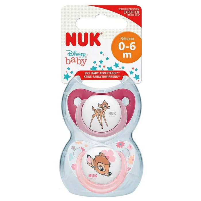 NUK-SUCETTE-SILICONE-BAMBI-0-6M-2PCS-PARA-DU-BONHEUR-TUNISIE