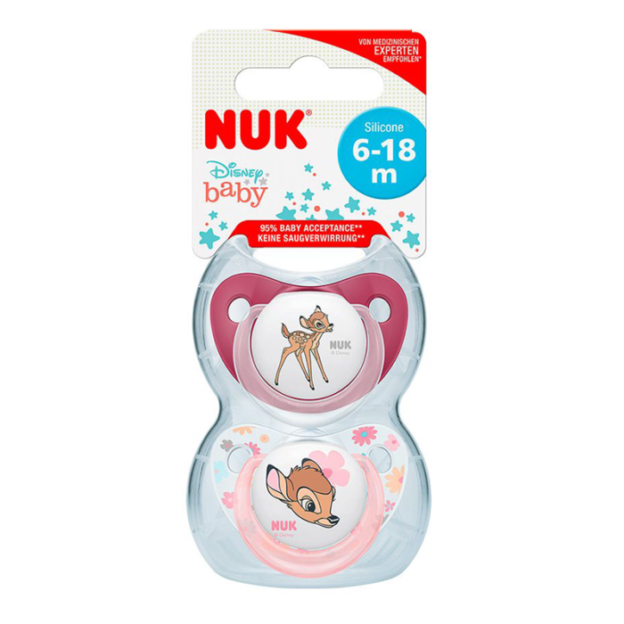 NUK-SUCETTE-SILICONE-BAMBI-6-18M-2PCS-PARA-DU-BONHEUR-TUNISIE