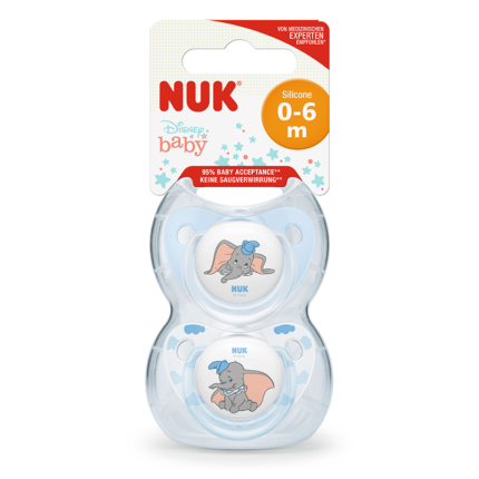 NUK-SUCETTE-SILICONE-DUMBO-0-6M-2PCS-PARA-DU-BONHEUR-TUNISIE