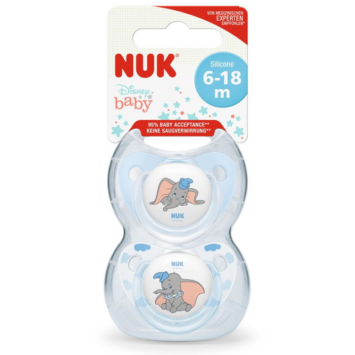 NUK-SUCETTE-SILICONE-DUMBO-6-18M-2PCS-PARA-DU-BONHEUR-TUNISIE