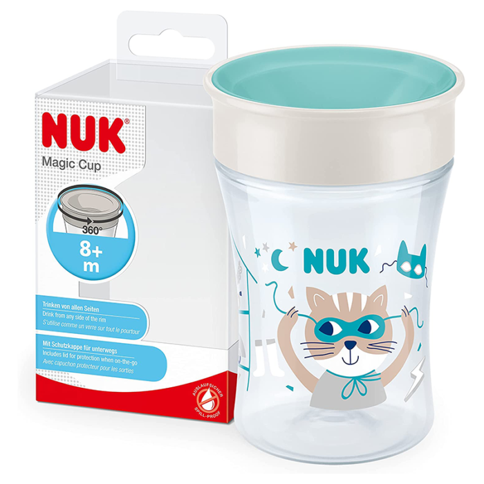 NUK-TASSE-D’APPRENTISSAGE-MAGIC-CUP-CHAT-BLEU-8-MOIS+-230ML-PARA-DU-BONHEUR-TUNISIE