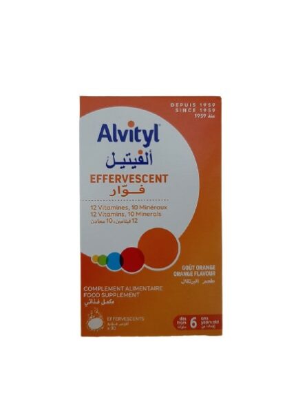 ALVITYL MULTIVITAMINE EFFERVESCENT SANS SUCRE B/30
