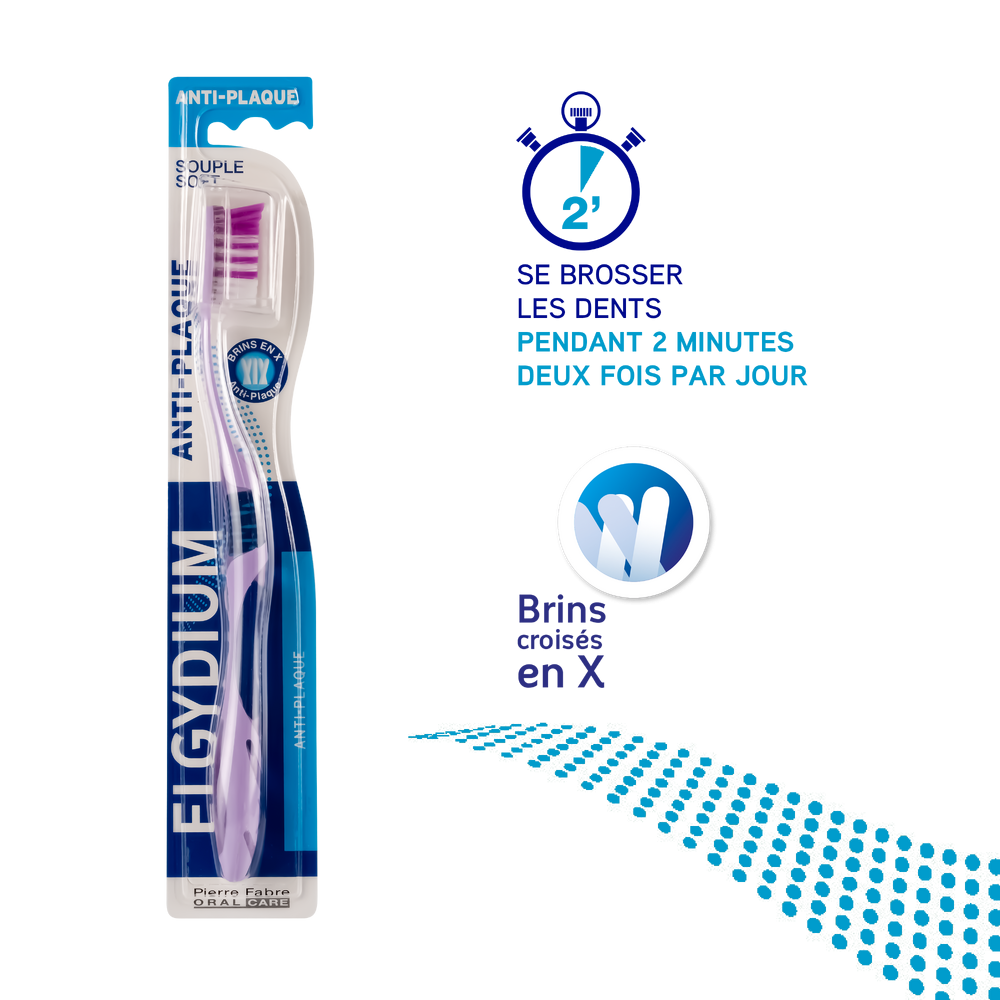 elgydium-brosse-a-dents-anti-plaque-souple ELGYDIUM BROSSE A DENTS ANTI PLAQUE SOUPLE – Image 1