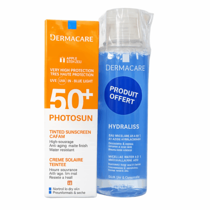 Tube Dermacare photosun creme teintée SPF50+ teinte 1.5 pour peaux normales à sèches Tunisie