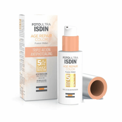Flacon isdin age repair Color SPF50 50ML, écran solaire teinté visage anti-rides Tunisie