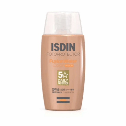 Flacon isdin fotoprotector fusion Water Color medium SPF50 écran solaire teinté visage Tunisie