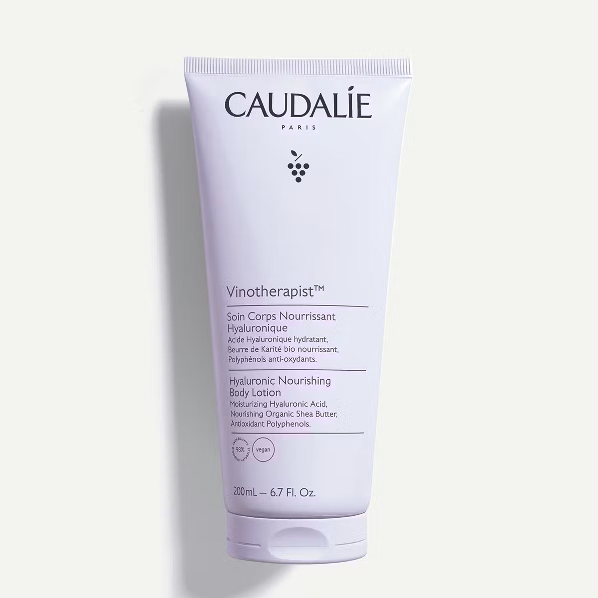 1 (38) Caudalie Vinotherapist Soin Corps Nourrissant Hyaluronique 200ml – Image 1