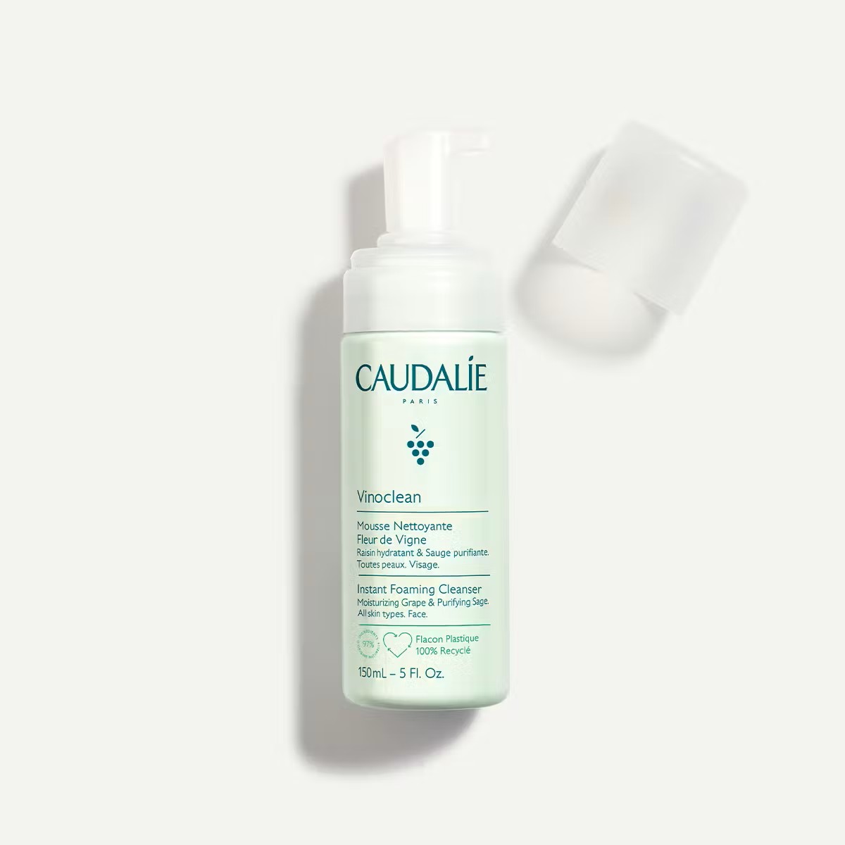 1 (66) Caudalie Vinoclean Mousse Nettoyante Fleur de Vigne 150ml – Image 1