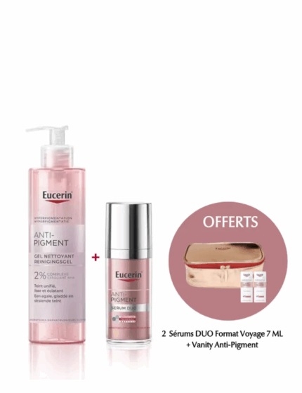 EUCERIN - PACK ANTI PIGMENT : GEL NETTOYANT + SERUM DUO + TROUSSE ET 2 SERUMS DUO 7ML OFFERTS