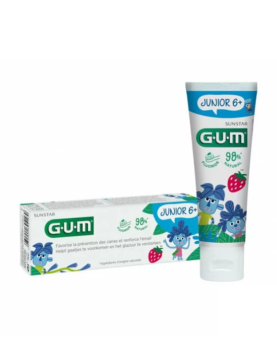 Sans titre GUM JUNIOR Gel Dentifrice 6+ ans 50ML – Image 1