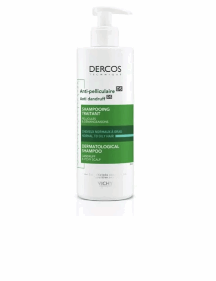 VICHY DERCOS ANTI PELLICULAIRE Shampooing traitant Cheveux normaux à gras 390ML