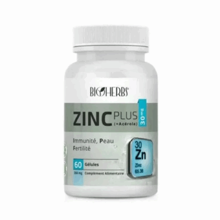 BIOHERBS ZINC PLUS + ACEROLA 60 Gelules