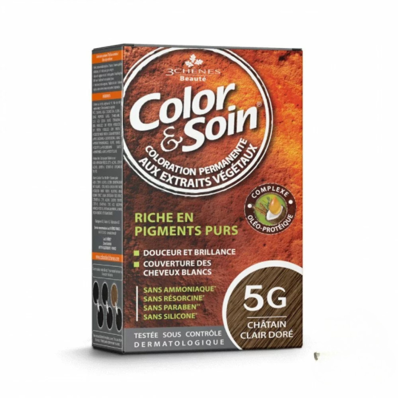 color-soin-coloration-chatain-clair-dore-5g 3 CHENES COLOR & SOIN COLORATION CHATAIN CLAIR DORE 5G – Image 1