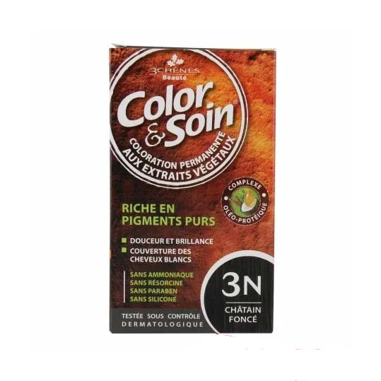 color-soin-coloration-chatain-fonce-3n 3 CHENES COLOR & SOIN COLORATION CHATAIN FONCE 3N – Image 1