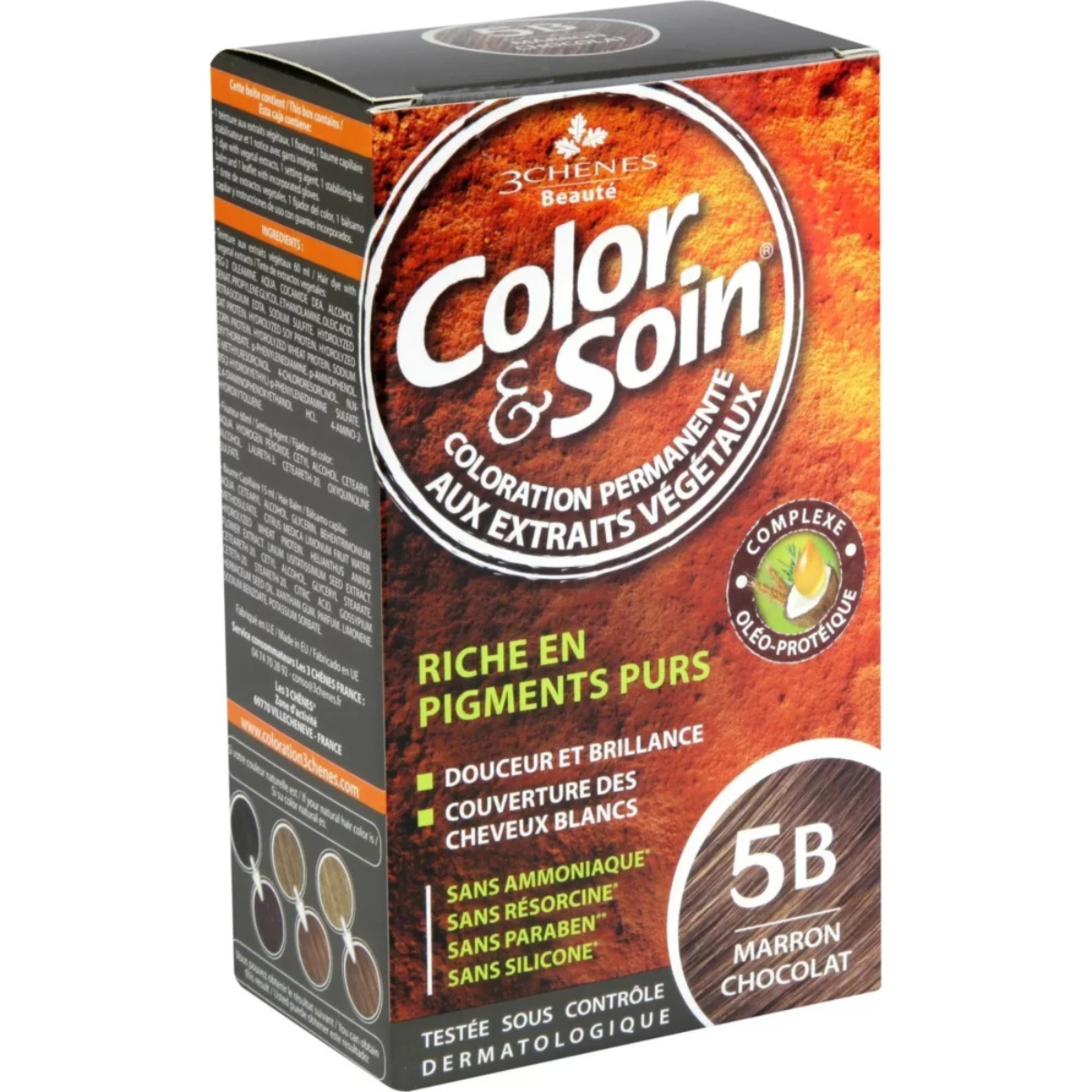 color-soin-coloration-marron-chocolat-5b 3 CHENES COLOR & SOIN COLORATION MARRON CHOCOLAT 5B – Image 1