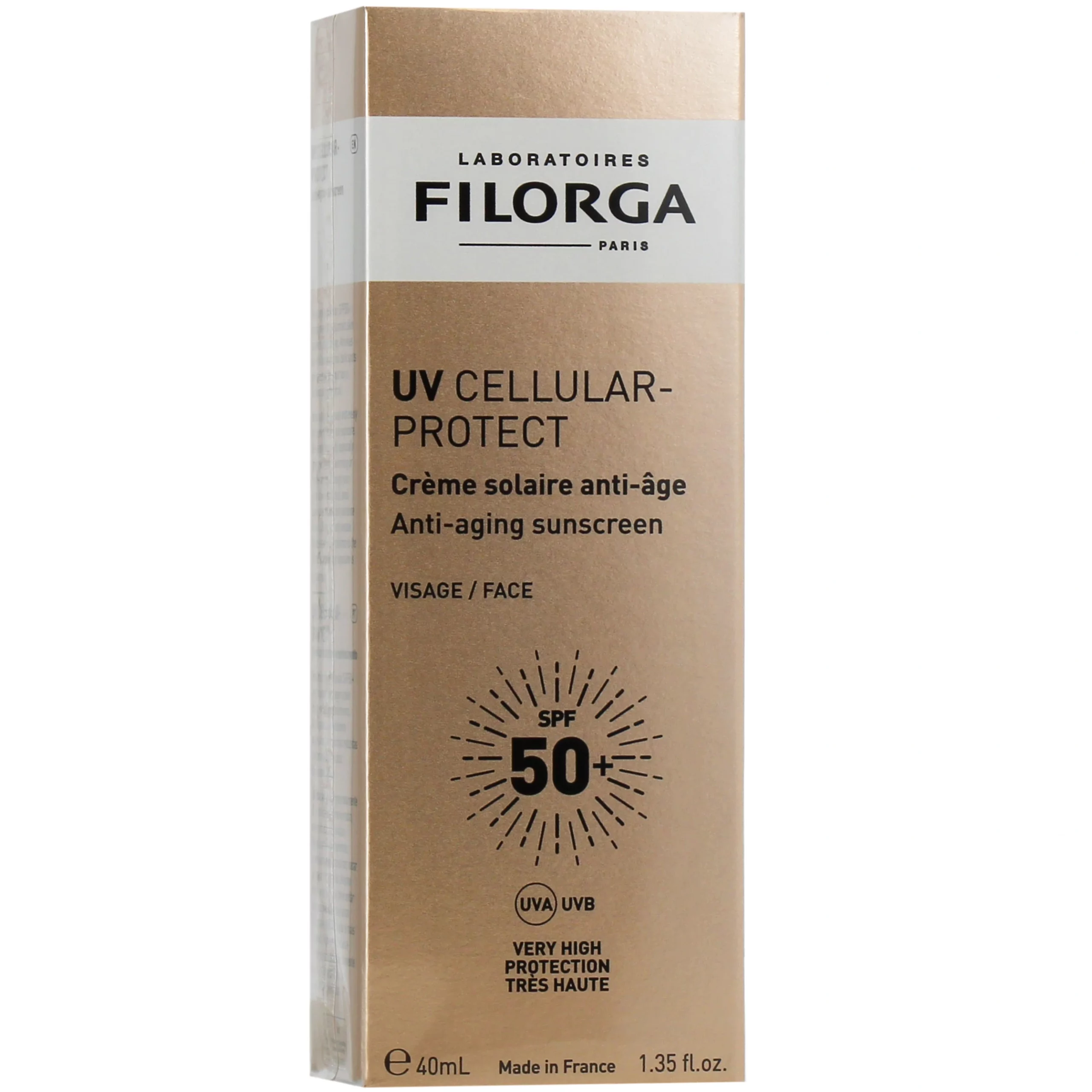 Filorga UV Cellular-Protect Visage SPF50+ 40ML Tube Filorga UV Cellular-Protect SPF50+ visage 40ML, filorga cellular protect anti-âge Tunisie phototypes IV-V