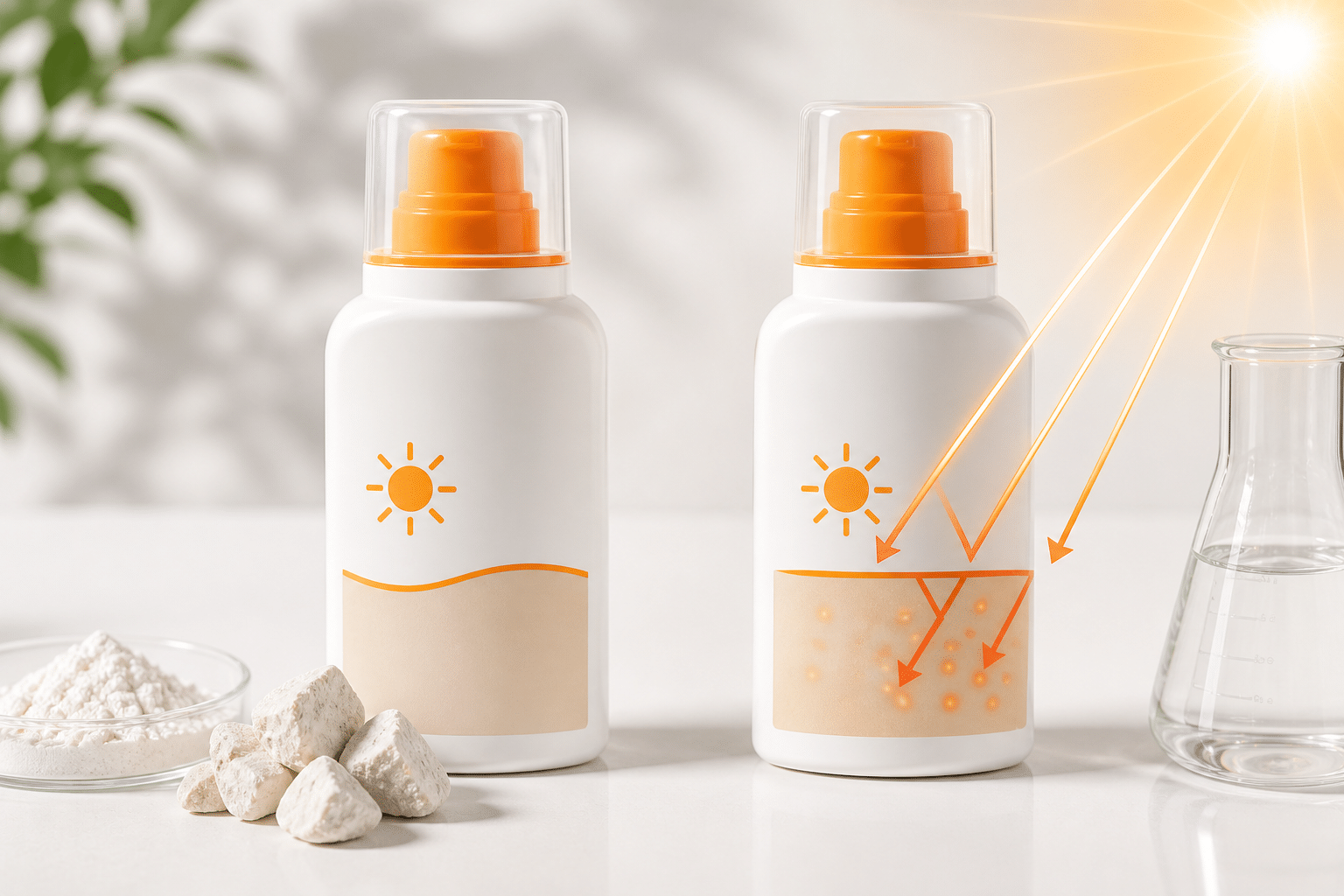 Filtres chimiques vs filtres minéraux en Tunisie — guide choix crème solaire SPF50+ peau sensible réactive