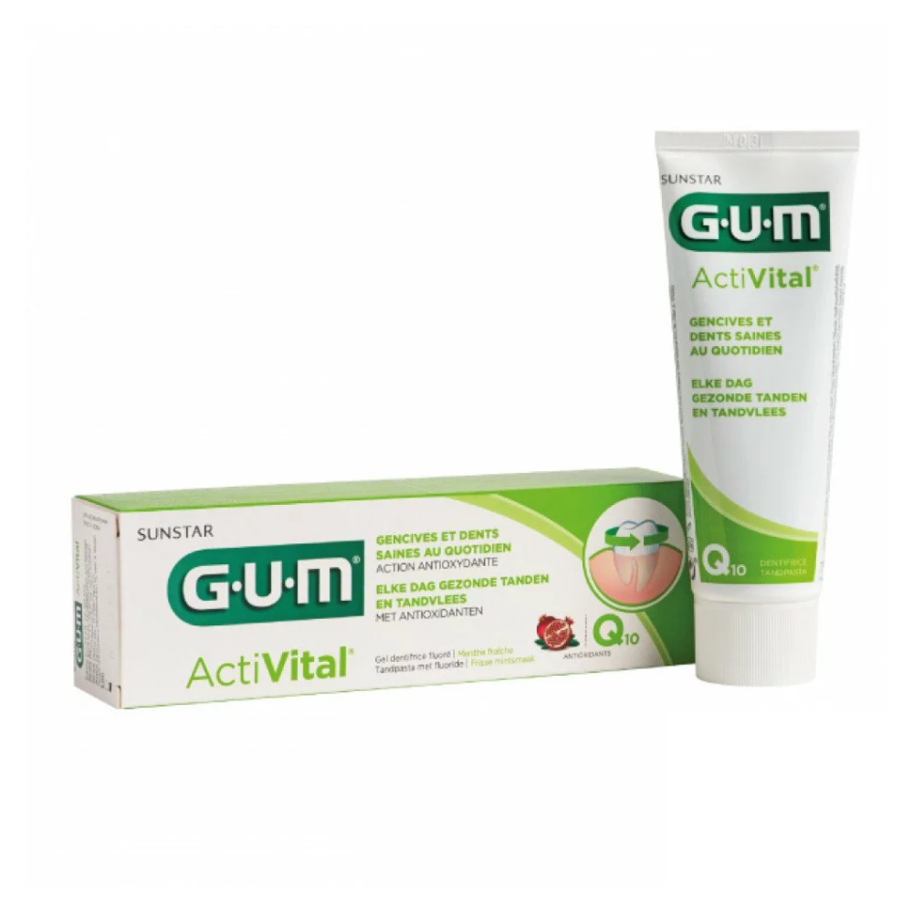 12 GUM ActiVital Q10 Gel Dentifrice – Image 1