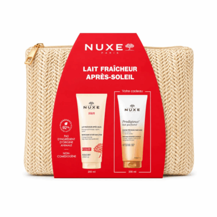 NUXE - LAIT FRAICHEUR APRES SOLEIL + HUILE DE DOUCHE 200ML ET TROUSSES OFFERTES