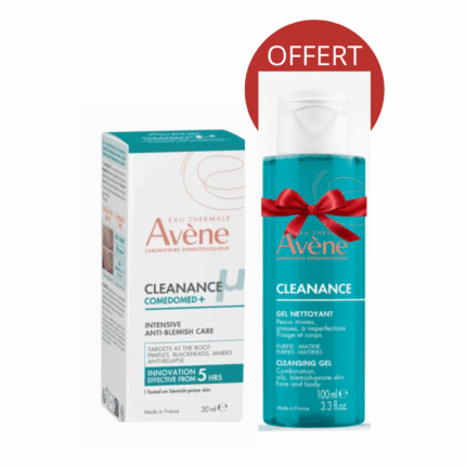 AVENE CLEANANCE COMEDOMED+ SOIN INTENSIF ANTI IMPERFECTIONS 30ML +GEL NETTOYANT 100ML OFFERT