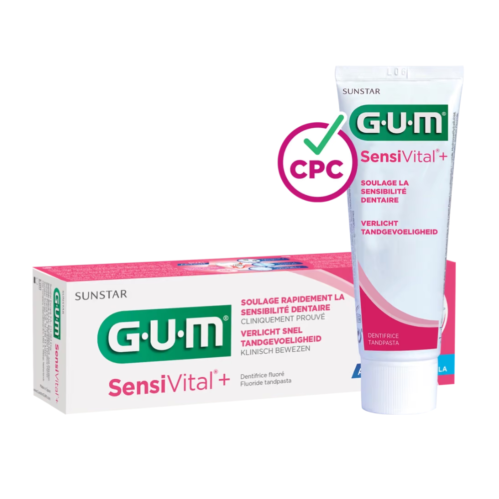 356 GUM Sensivital+ Dentifrice Fluoré 75ml – Image 1