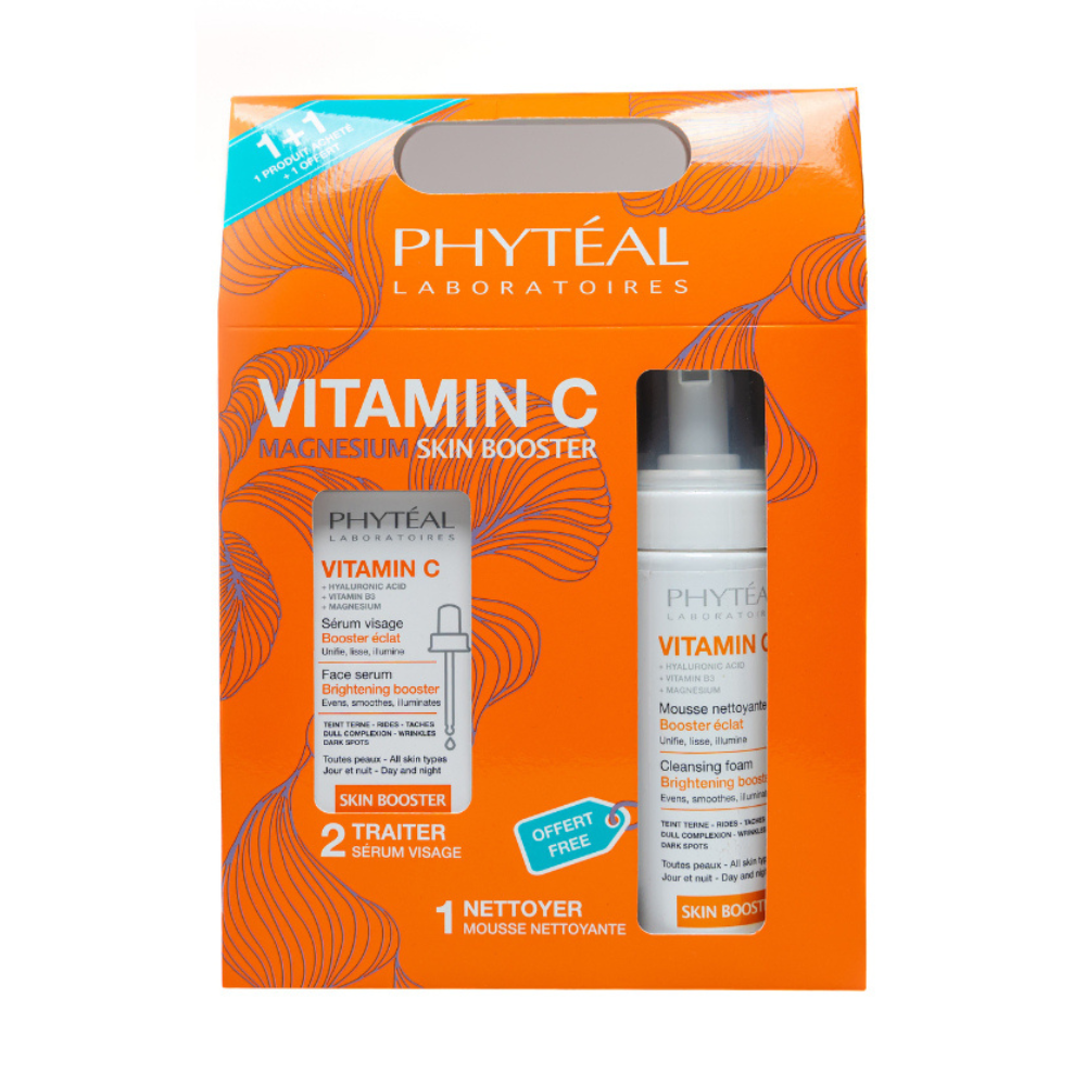 364 Phyteal Coffret Vitamine C Serum Visage 30ml + Vitamine C Mousse Nettoyante 200ml (Offert) – Image 1