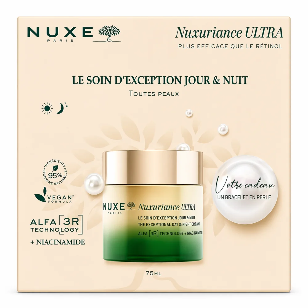 654 NUXE - COFFRET SOIN D'EXCEPTION JOUR ET NUIT 75ML + BRACELET EN PERLE OFFERT – Image 1