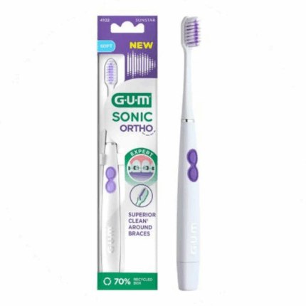 Gum Sonic Ortho Brosse A dents Electrique Souple 4102