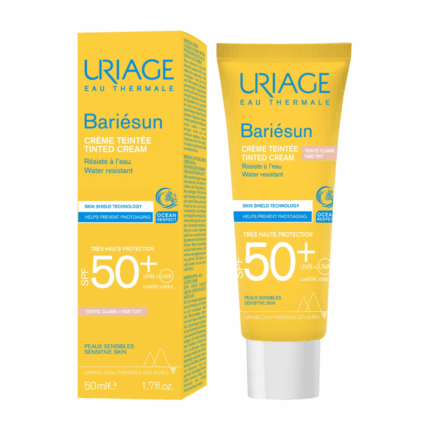 URIAGE BARIESUN CREME SOLAIRE TEINTEE CLAIRE SPF50+ 50ML