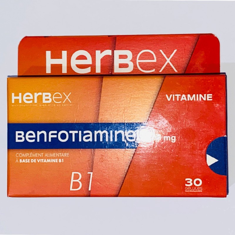 HERBEX BENFOTIAMINE HERBEX BENFOTIAMINE 50MG 30 GELULES – Image 1