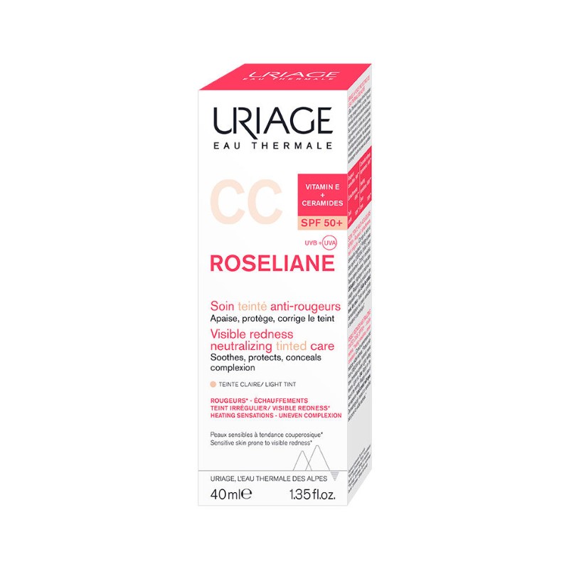 pack-uriage-roseliane-cc-cream-spf50-teintee-claire-40mleau-micellaire-50ml-offerte URIAGE ROSELIANE CC CREAM SPF50+ TEINTEE CLAIRE 40ML – Image 1