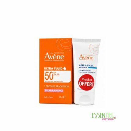Avène Ultra Fluide Eclat Radiance SPF50+ 50 ml + Lait Après-Soleil 50 ml Offert