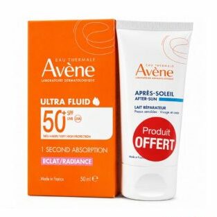 radiance Avène Ultra Fluide Eclat Radiance SPF50+ 50 ml + Lait Après-Soleil 50 ml Offert – Image 1